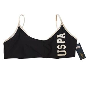 US Polo Assn Black and White Bra Junior Size XL 15/17